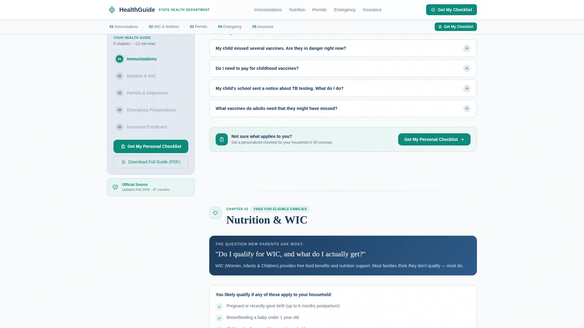Public Health Department Professional Website Template