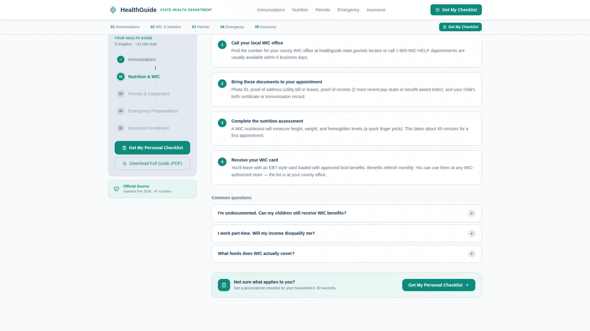Public Health Department Professional Website Template