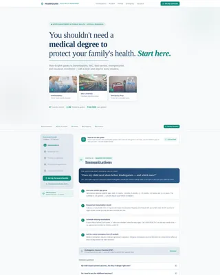 Public Health Department Professional Website Template