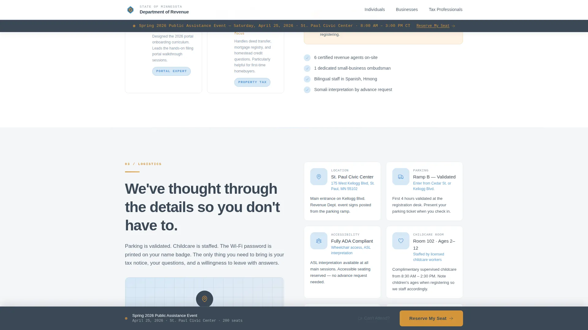 Revenue & Tax Authority Specialist Professional Website Template