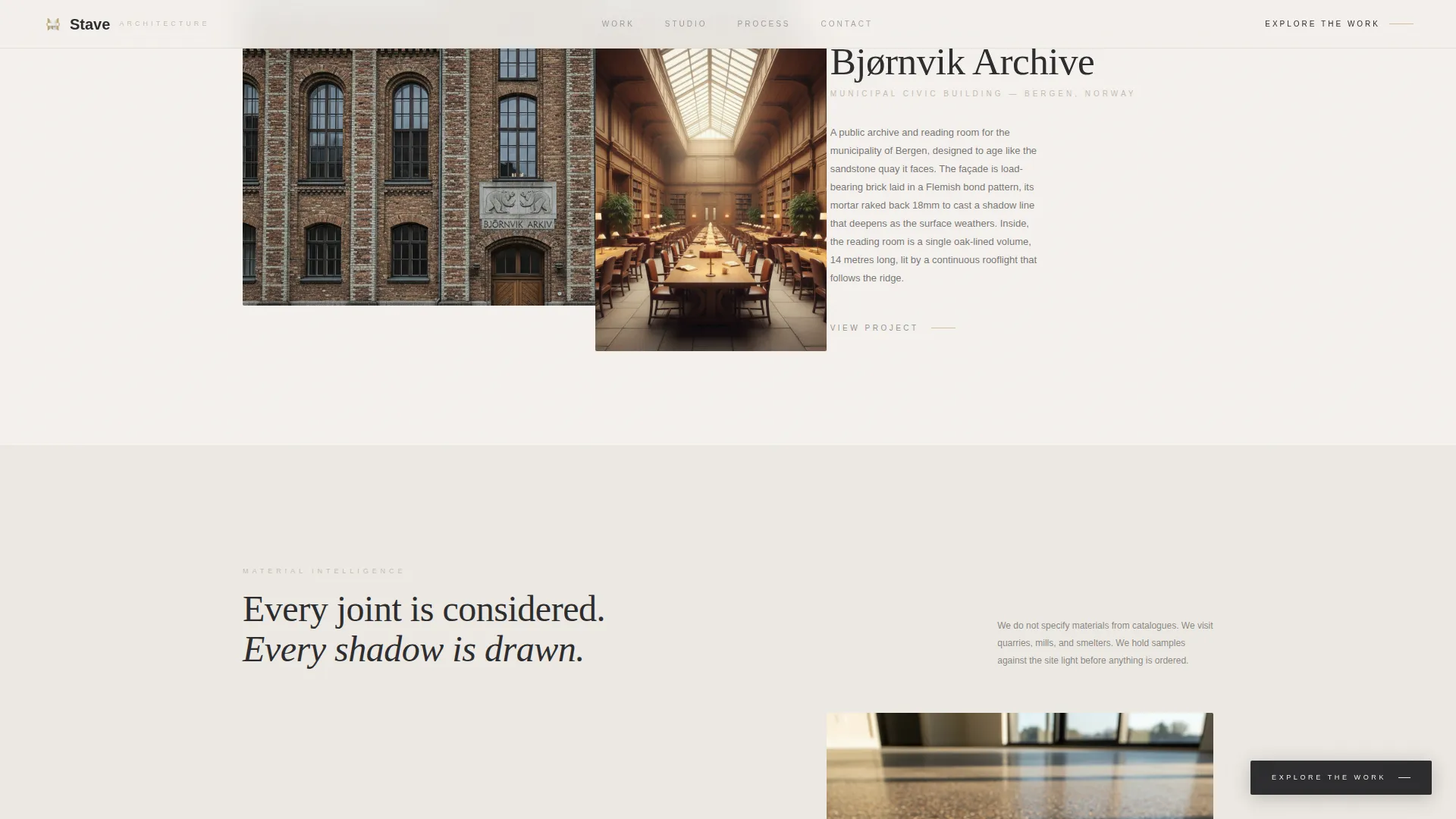 Scandinavian Architecture Professional Website Template