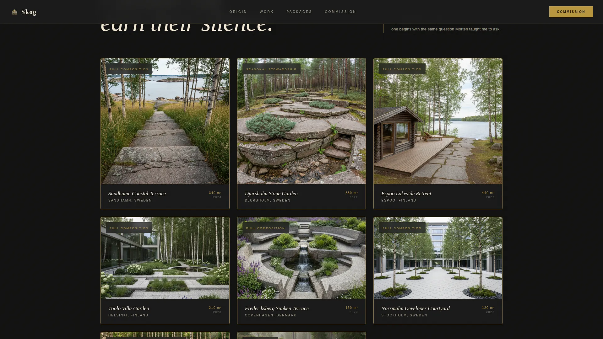 Scandinavian Architecture Pricing Website Template