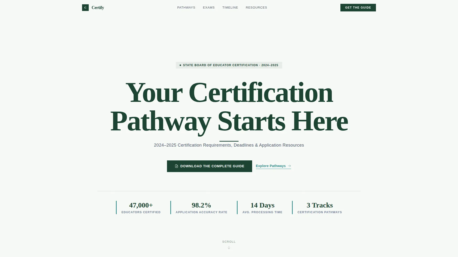 Education Department Professional Website Template