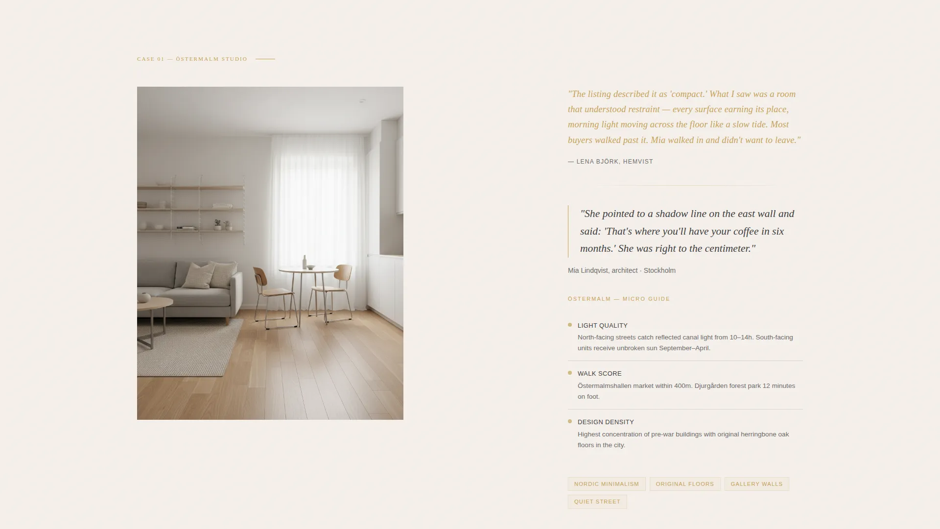 Scandinavian Realtor Landing Page Template