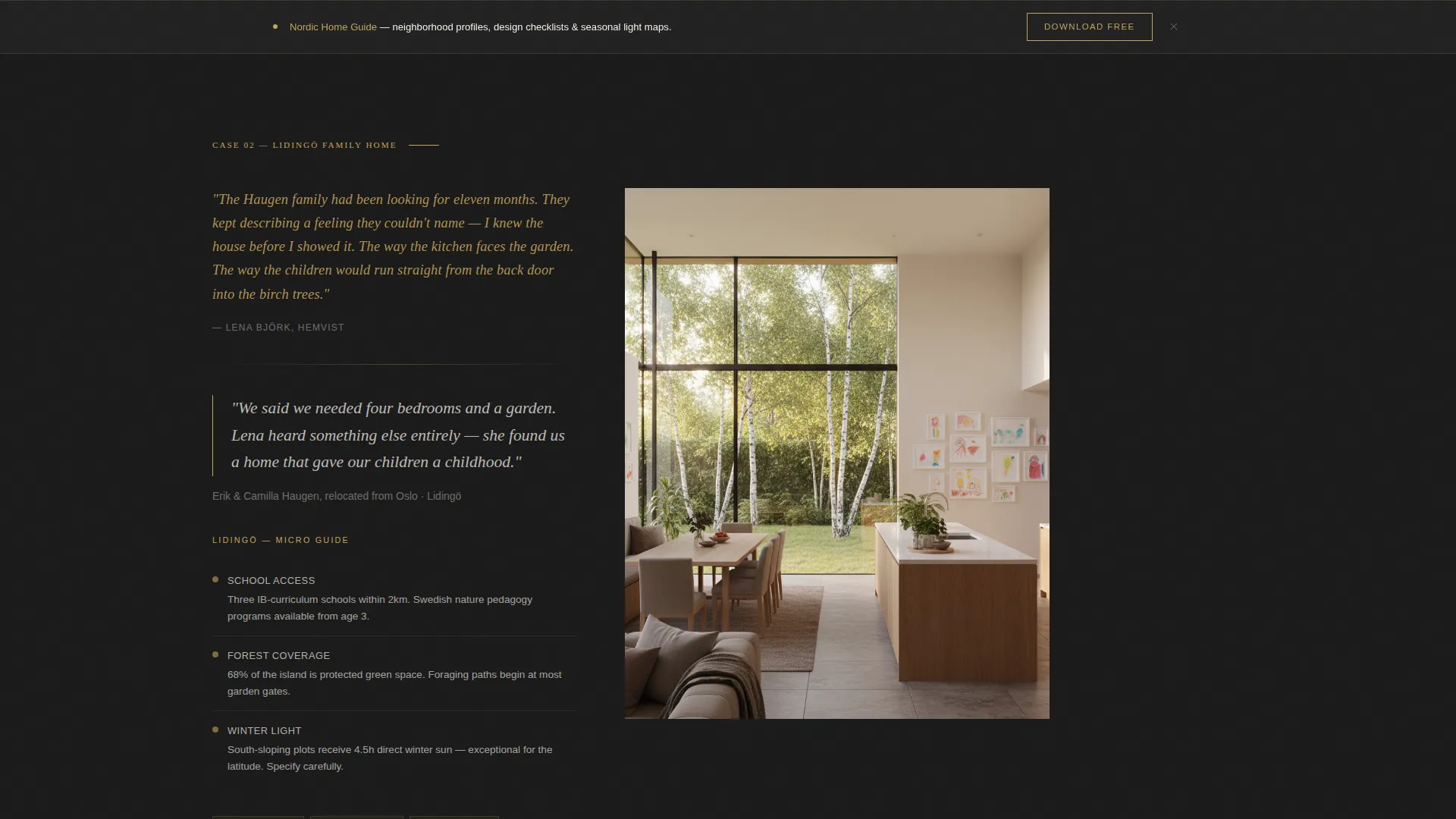 Scandinavian Realtor Landing Page Template
