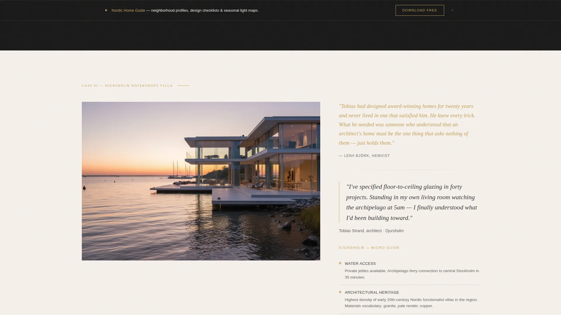 Scandinavian Realtor Landing Page Template