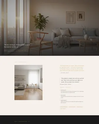 Scandinavian Realtor Landing Page Template