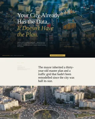 Smart City Planning Consultancy Landing Page Template