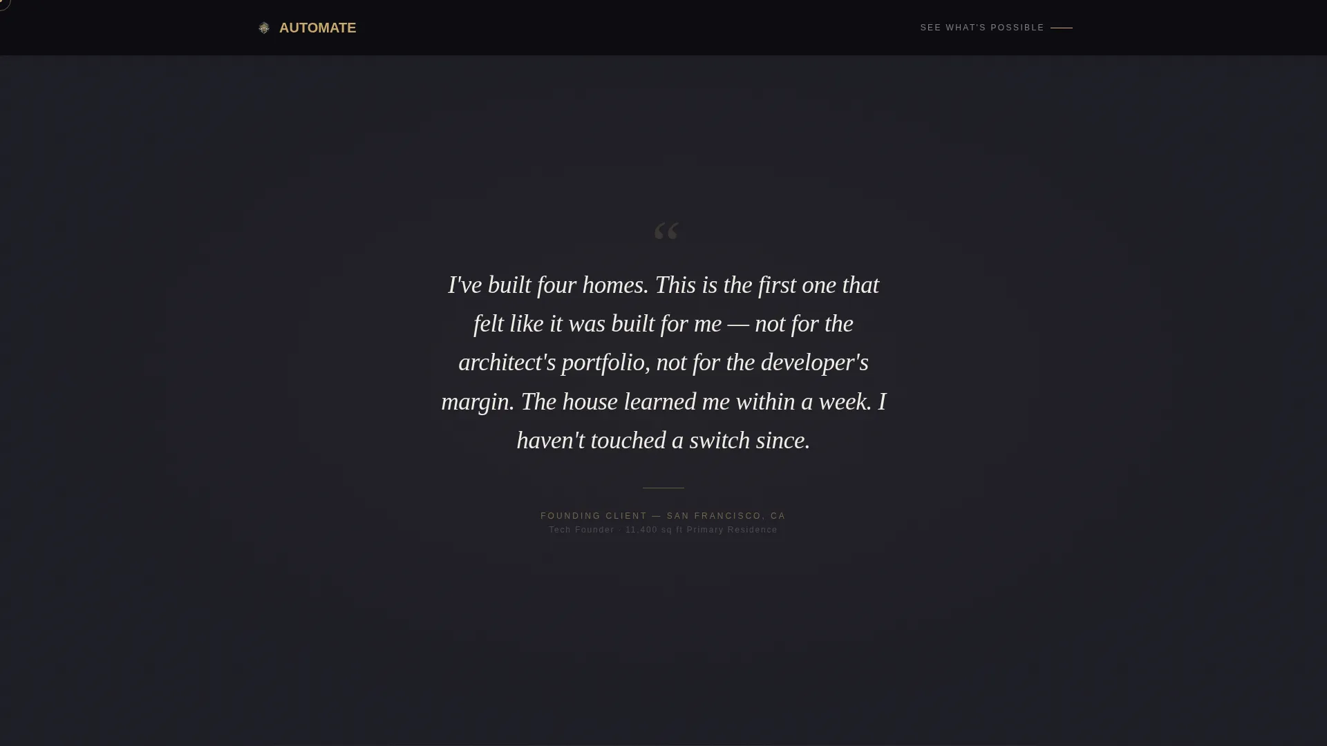 Smart Home Architecture Landing Page Template