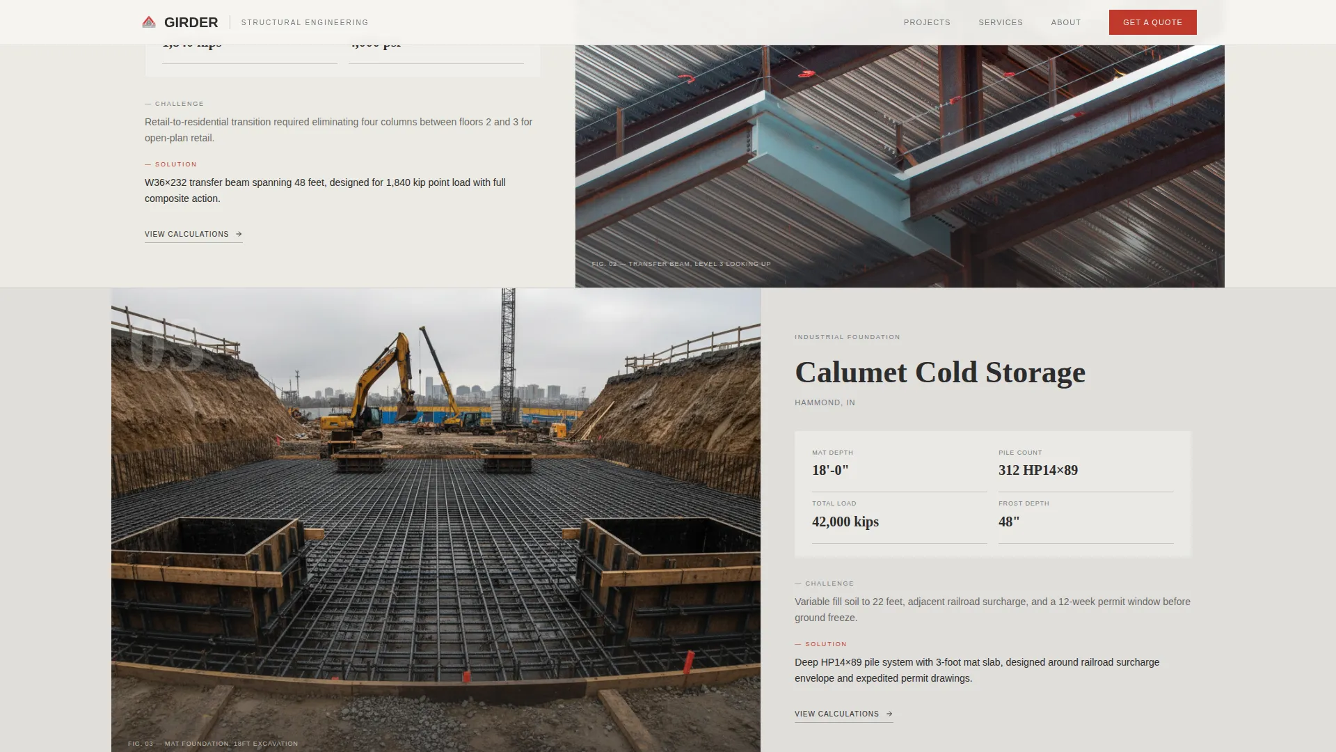 Structural Engineering Landing Page Template