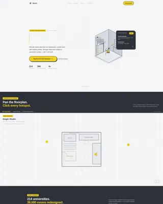 Student Housing Design Studio Landing Page Template
