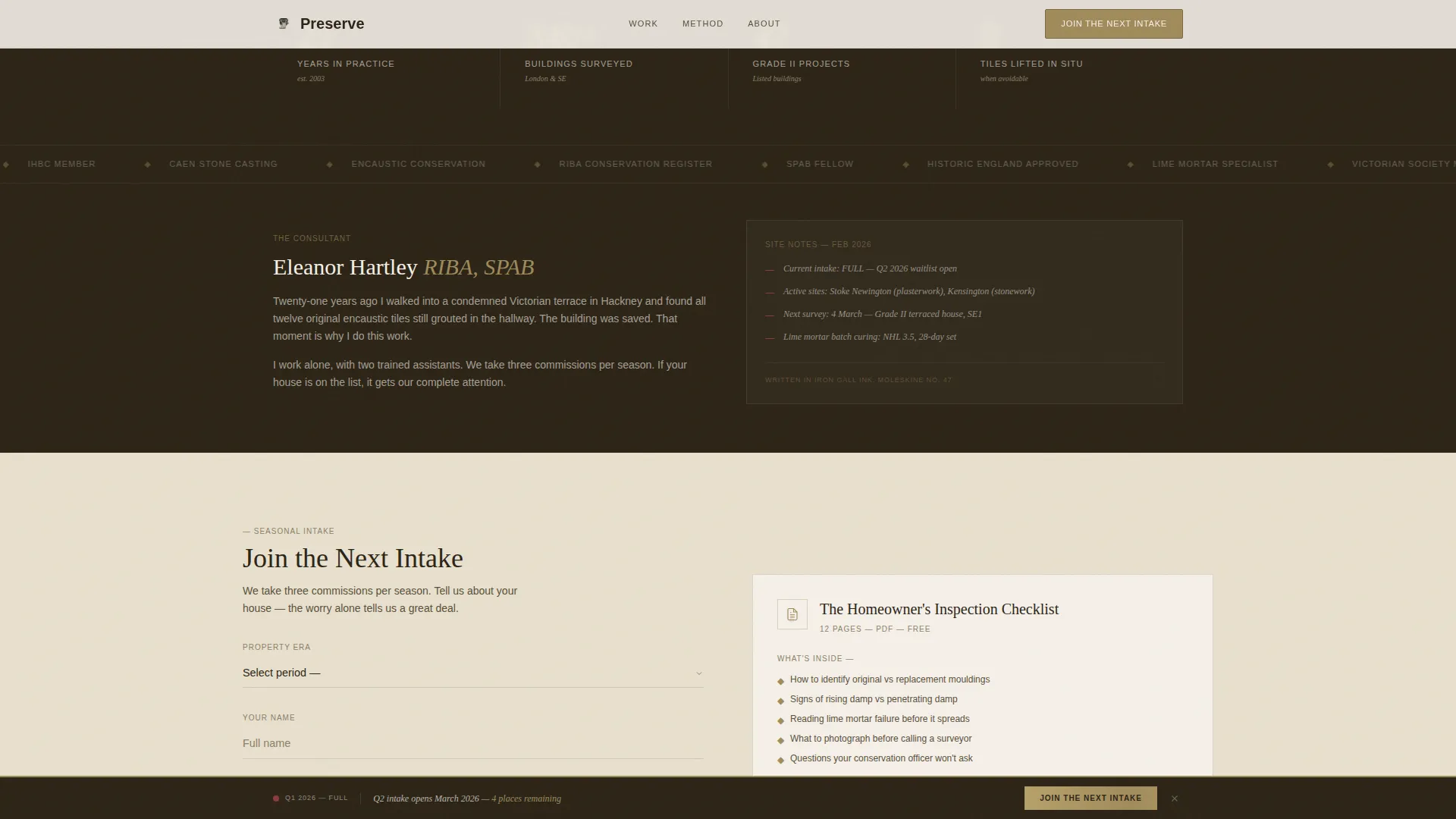 Victorian Architecture Booking Website Template