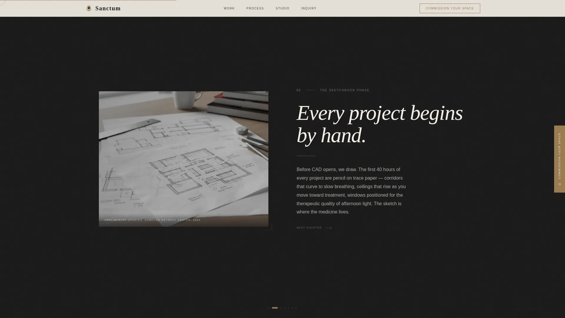 Wellness Center Architecture Landing Page Template