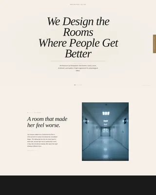 Wellness Center Architecture Landing Page Template
