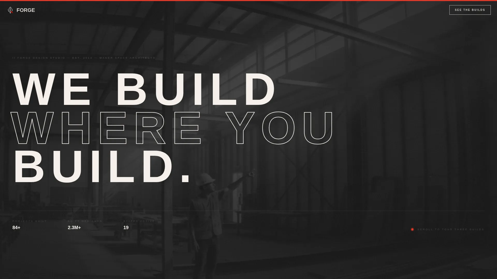 Industrial & Warehouse Design Portfolio & Case Study Website Template