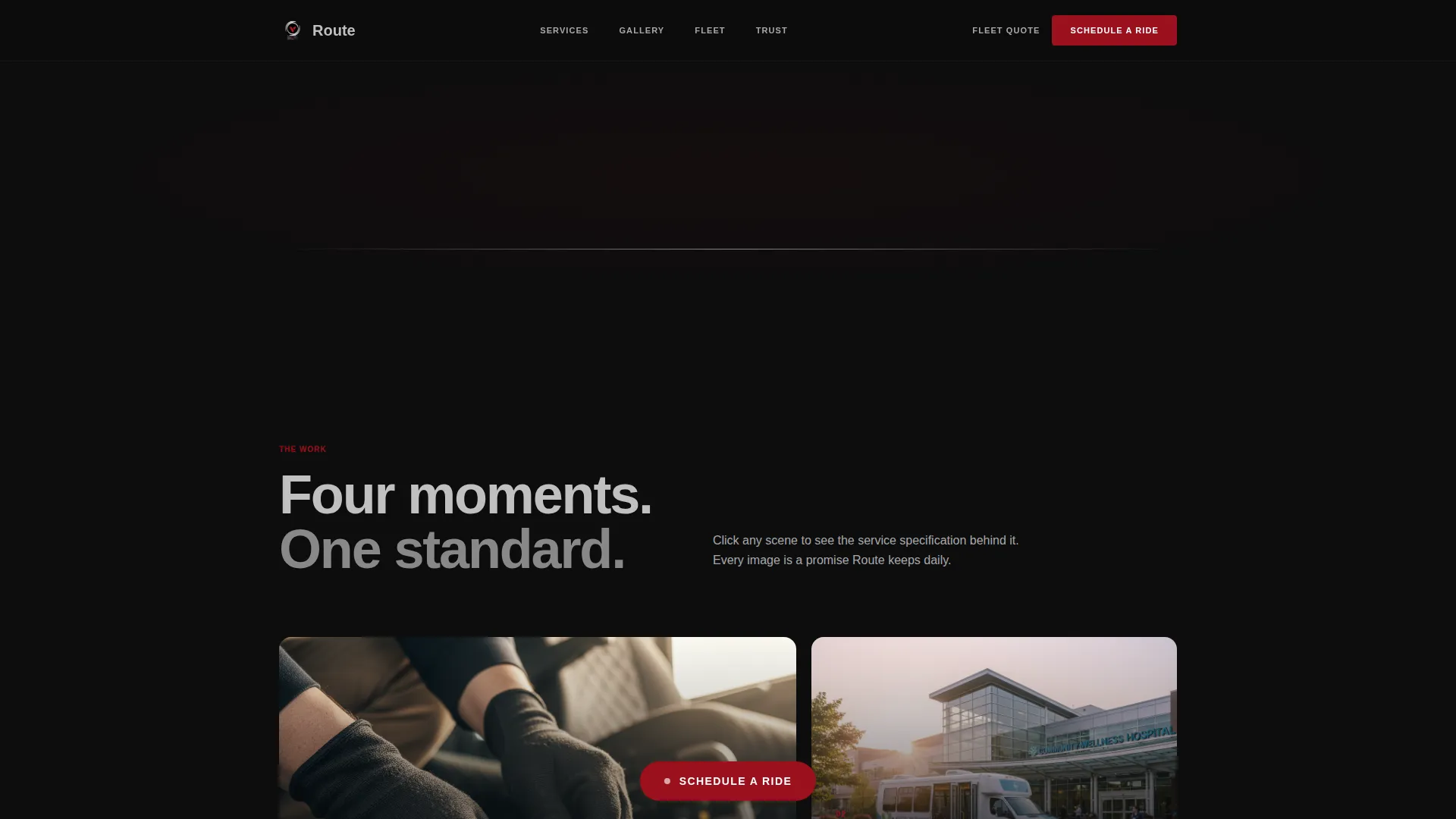 Accessible Transit Service Landing Page Template