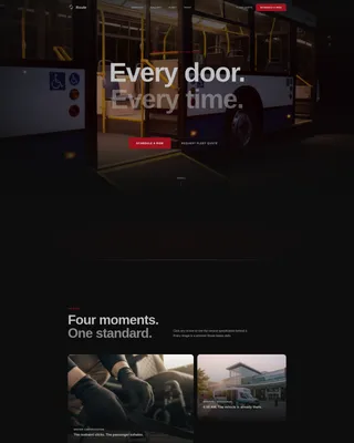 Accessible Transit Service Landing Page Template