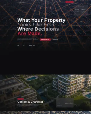 Cinematic Aerial Photography Landing Page Template