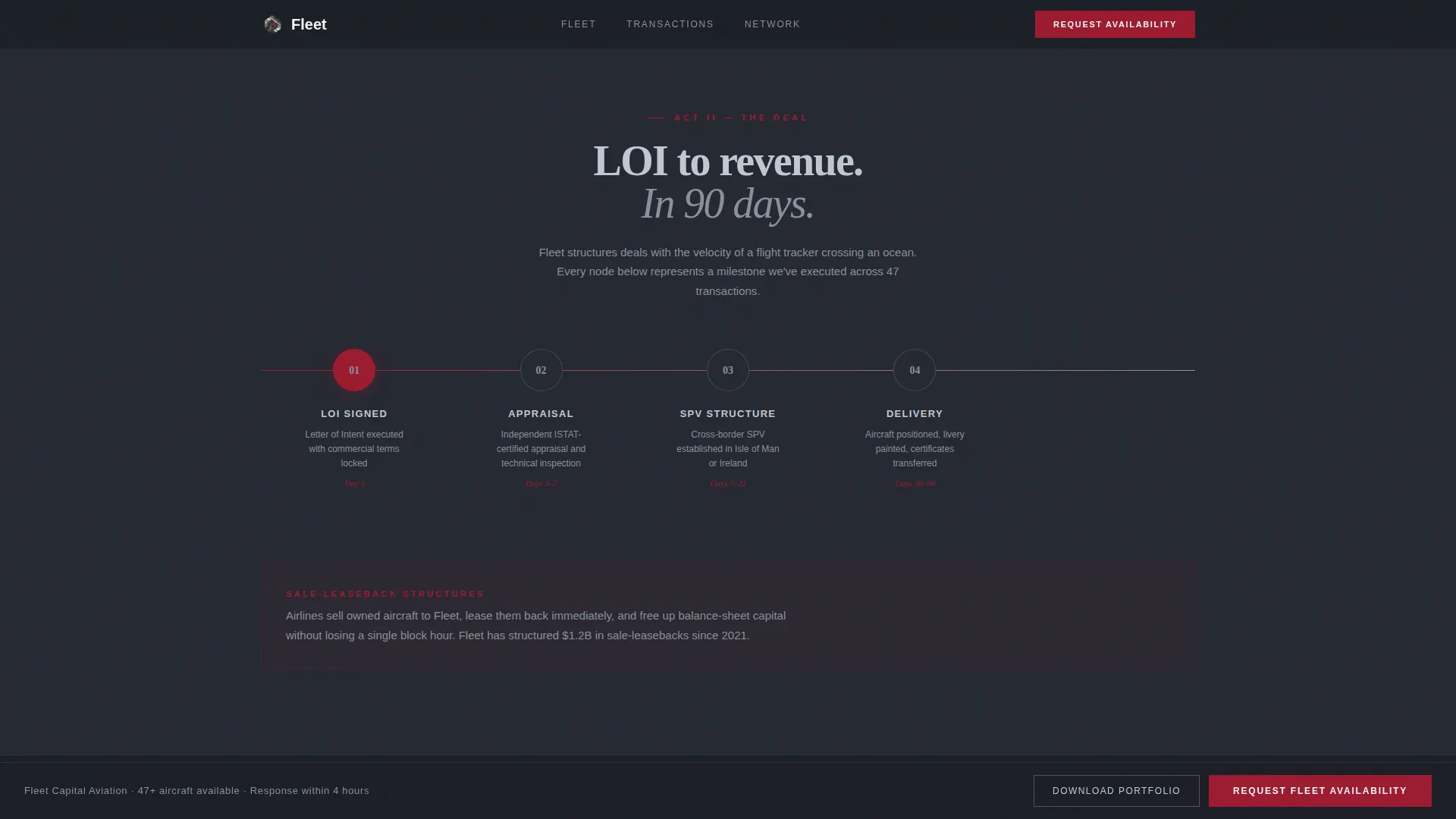 Aviation & Flight Portfolio Website Template