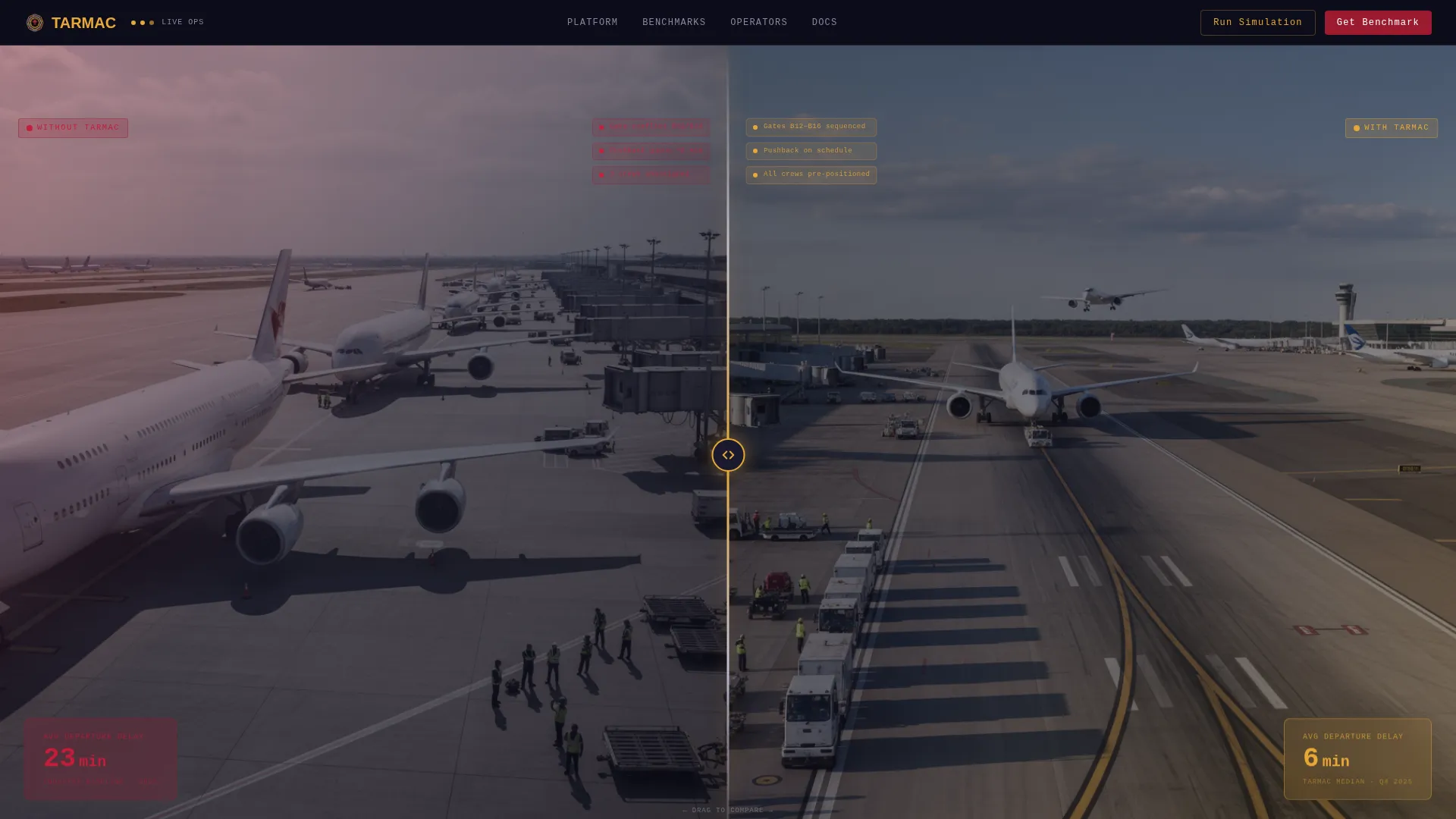 Airport Operations Management Landing Page Template