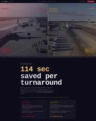 Airport Operations Management Landing Page Template
