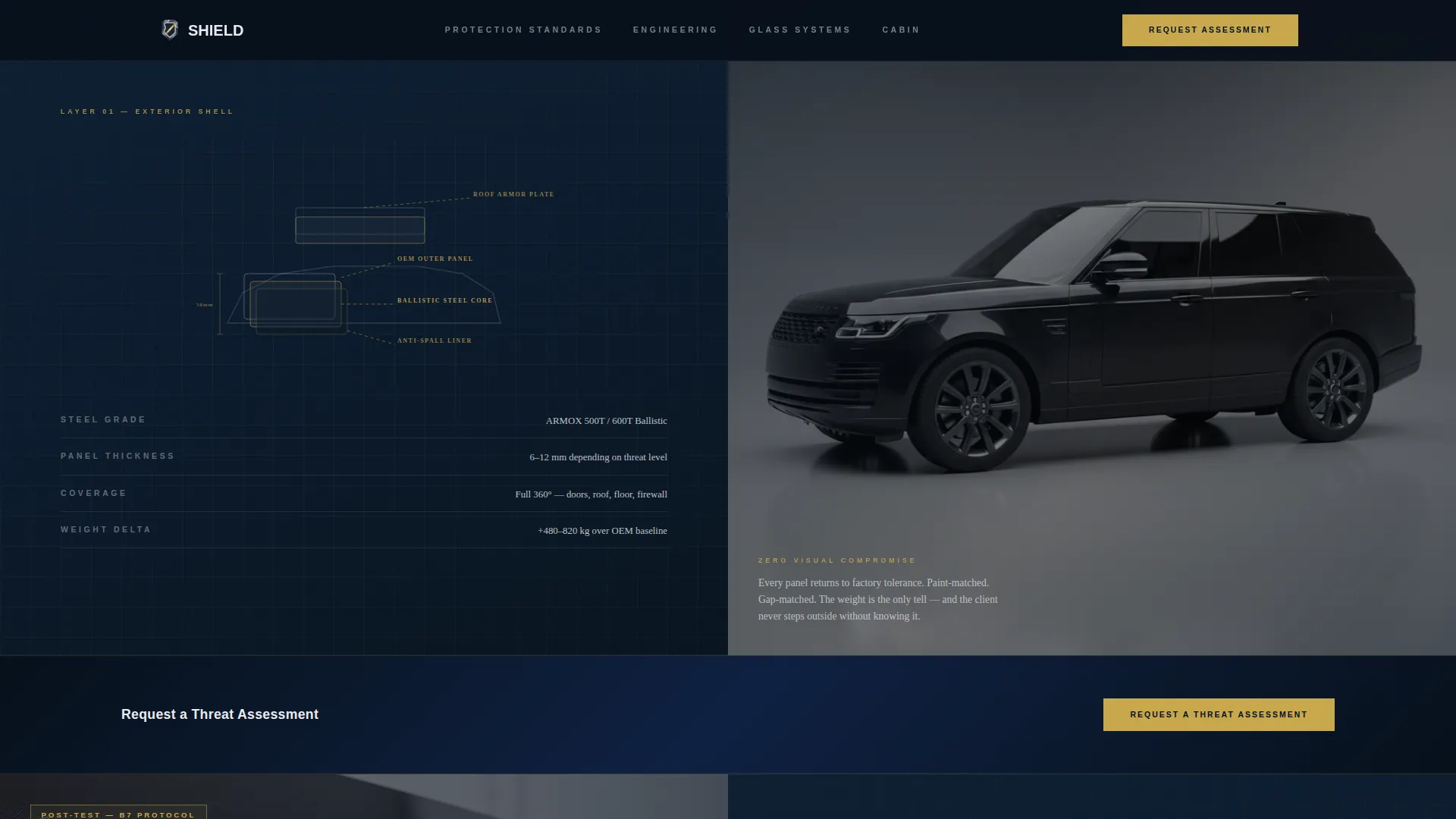 Armored Vehicle Conversion Landing Page Template