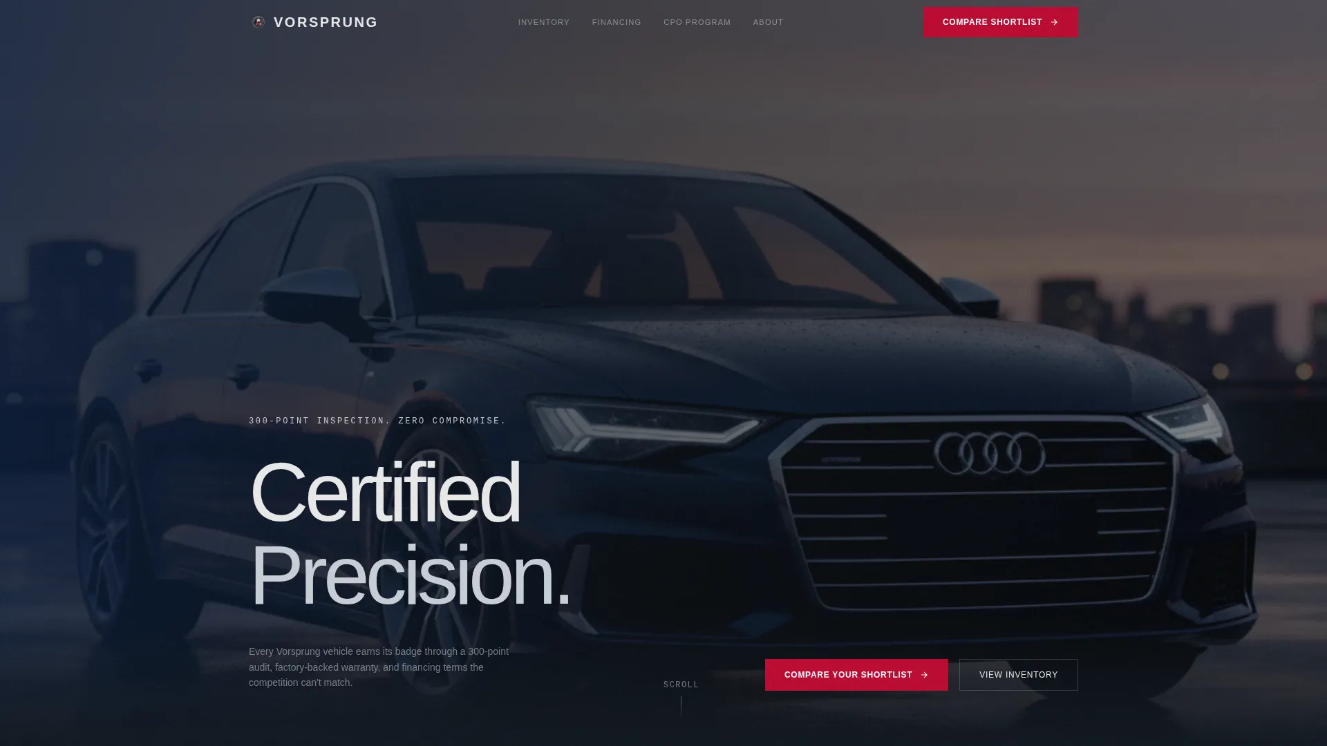 Audi | Free Website Template | Rocket