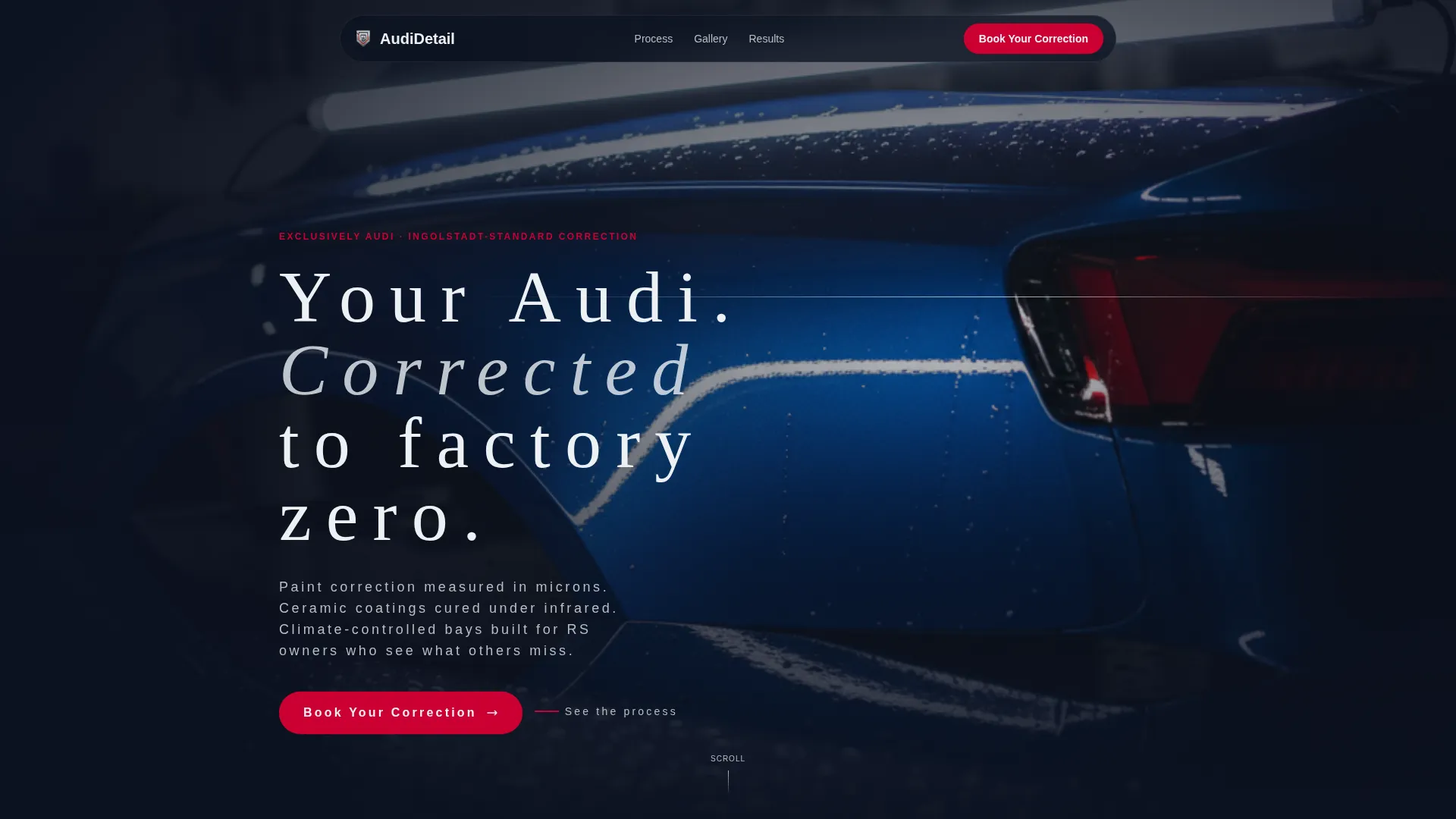 Detailing | Free Website Template | Rocket