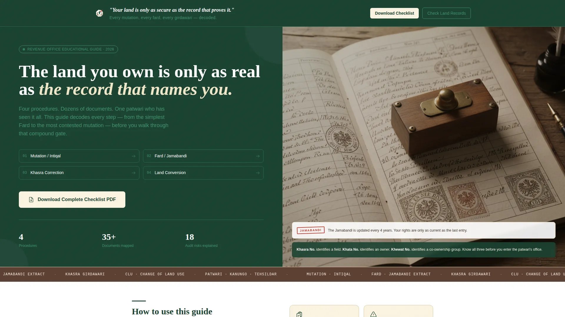 Indian Government Education Website Template