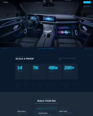 Elite Audio & Electronics Installer Landing Page