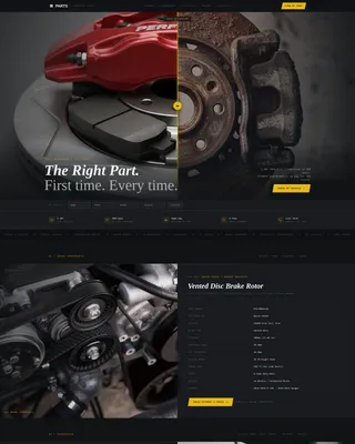 Precision Auto Parts Store Landing Page Template