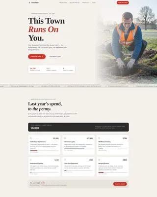 Community Civic Landing Page Template