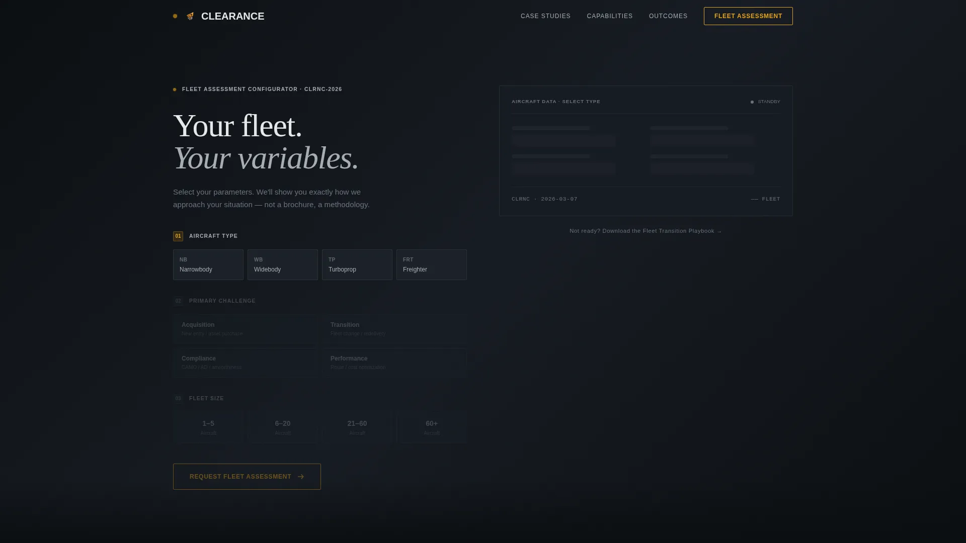 Aviation Consulting Landing Page Template