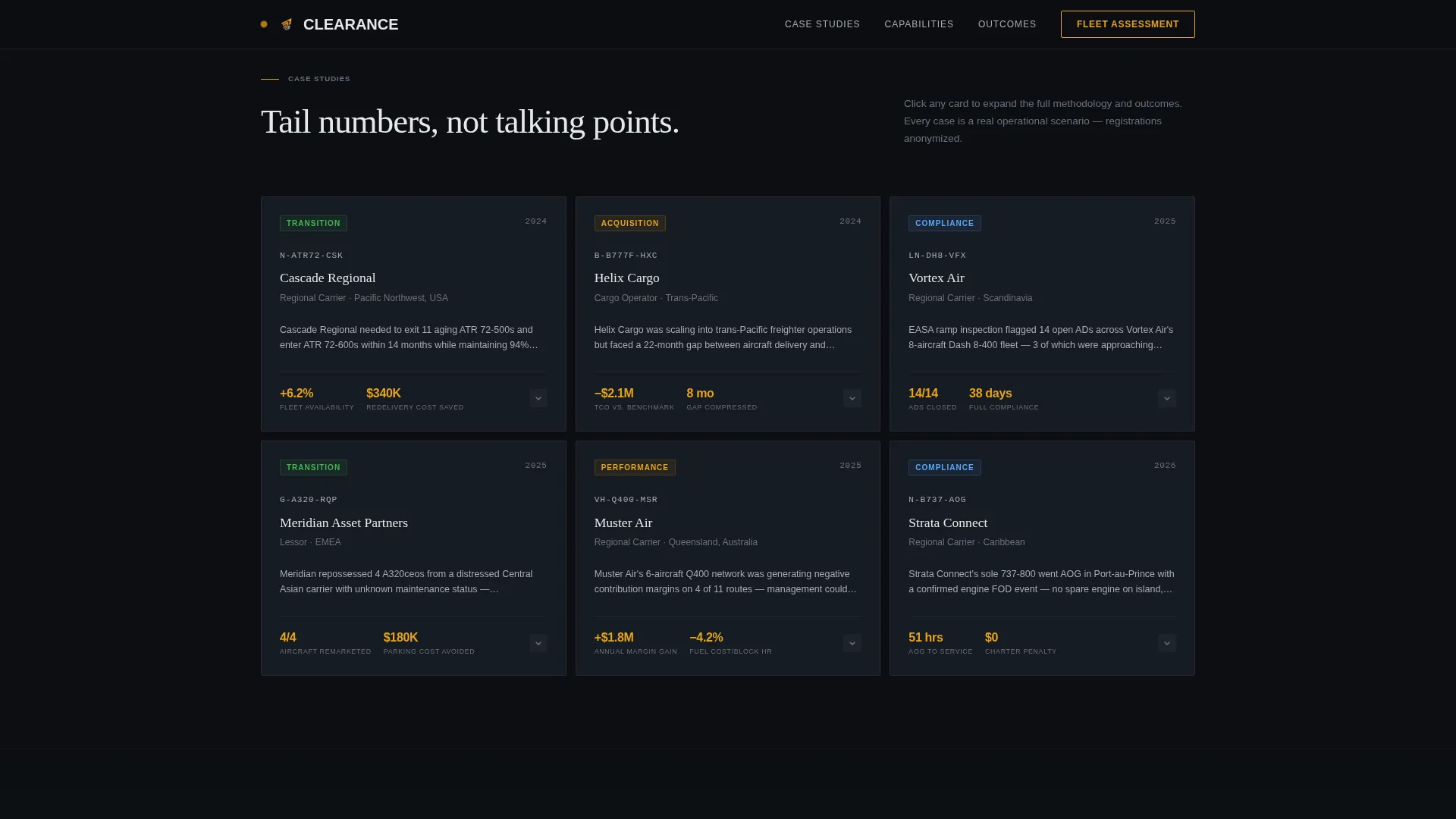 Aviation Consulting Landing Page Template