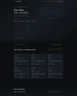 Aviation Consulting Landing Page Template