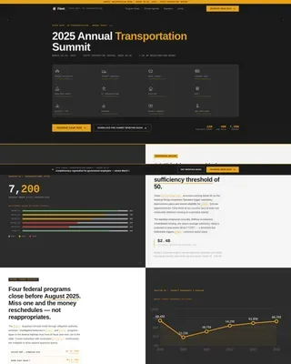 Infrastructure Transportation Landing Page Template