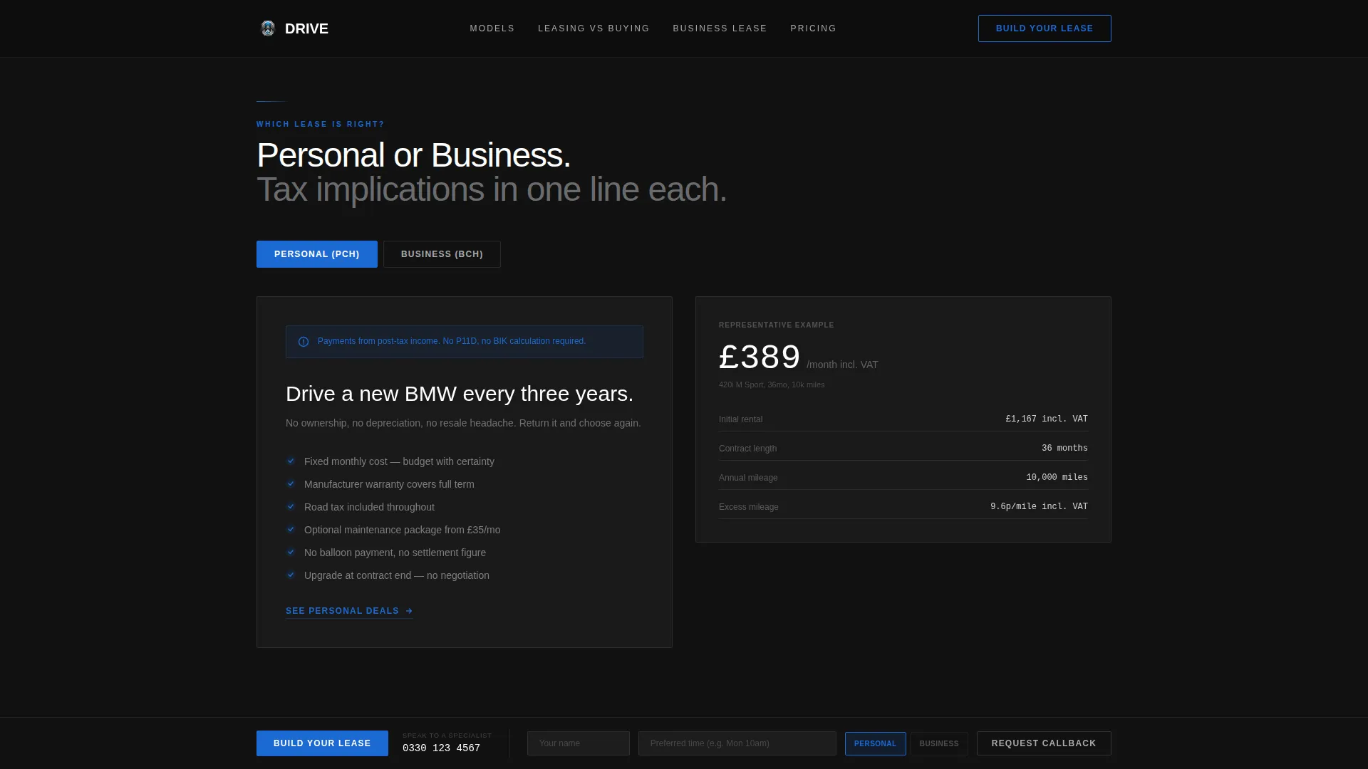 BMW | Free Website Template | Rocket