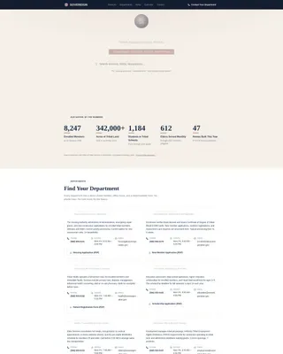 US Government Directory Website Template