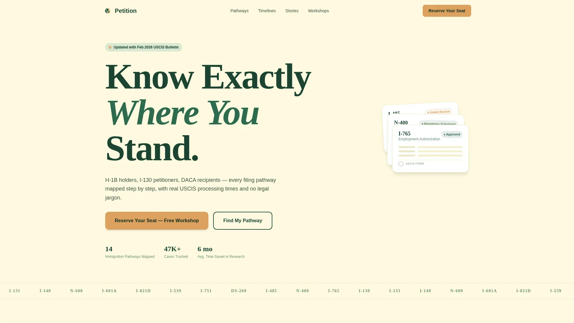 Immigration Services Landing Page Template
