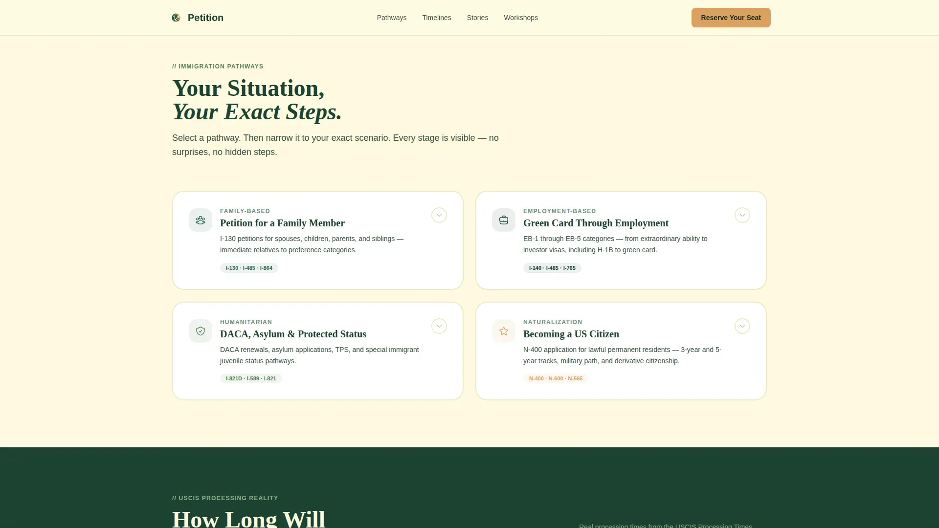 Immigration Services Landing Page Template