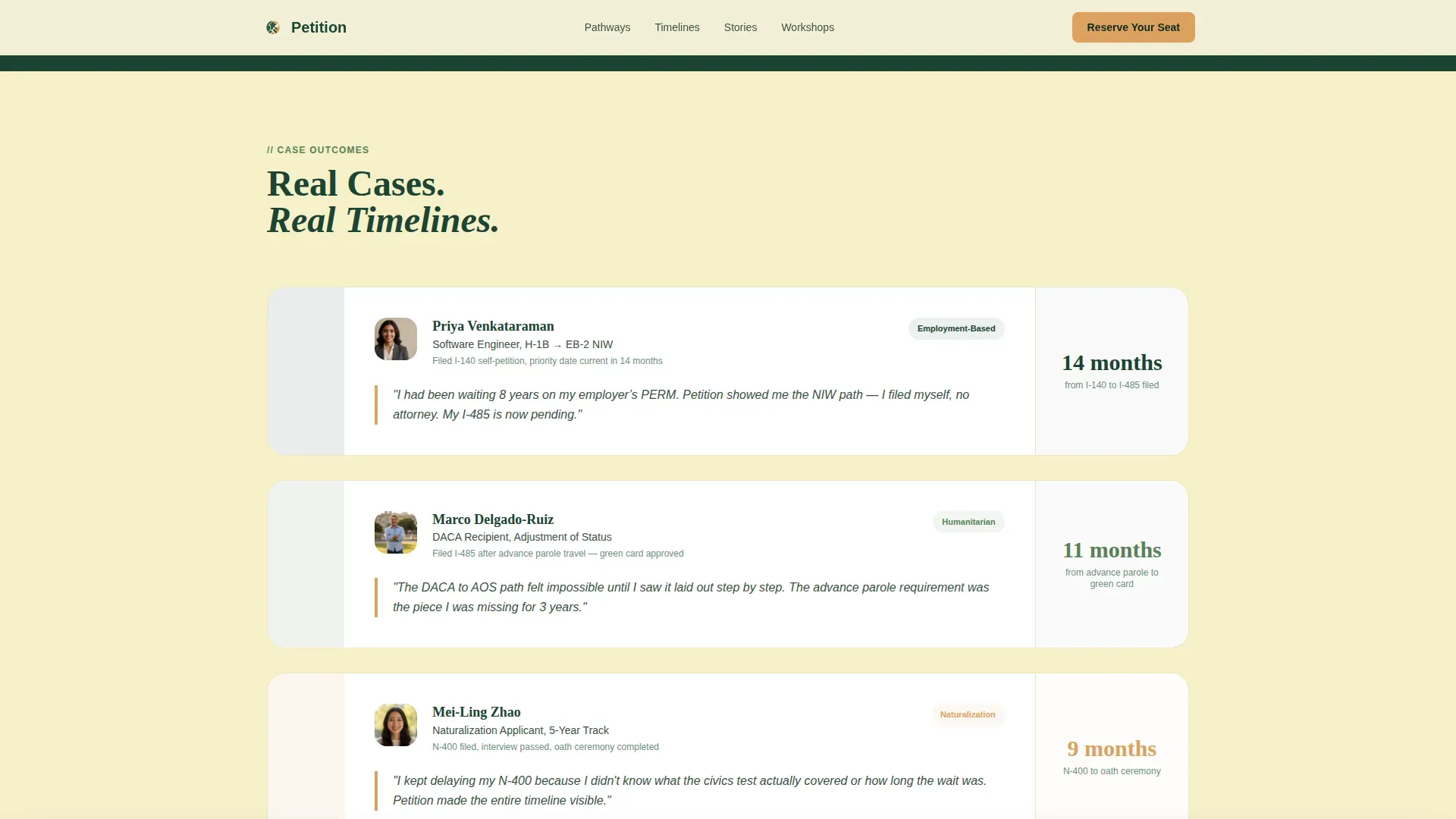 Immigration Services Landing Page Template