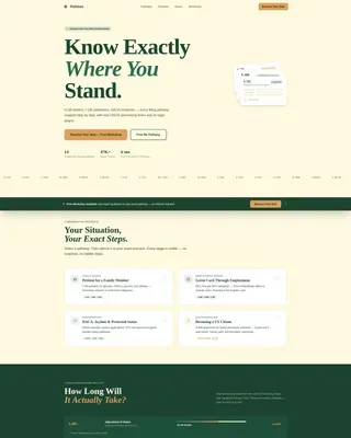 Immigration Services Landing Page Template