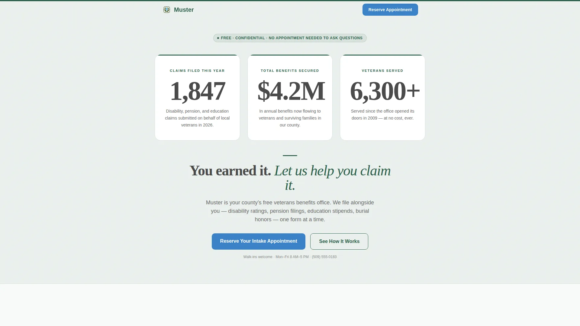 Military & Defense Booking Website Template