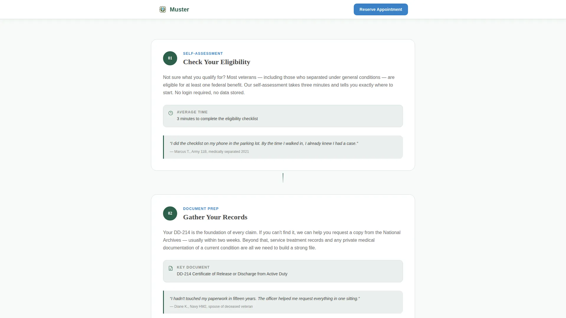 Military & Defense Booking Website Template