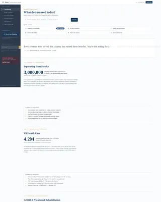 Veterans Services Landing Page Template