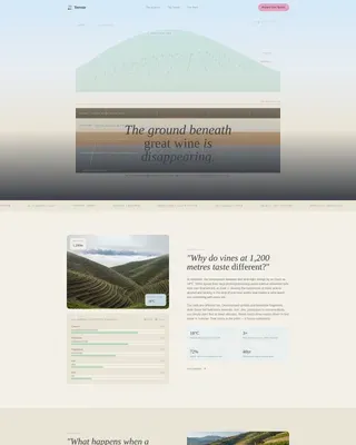 Alpine Vineyard Landing Page Template