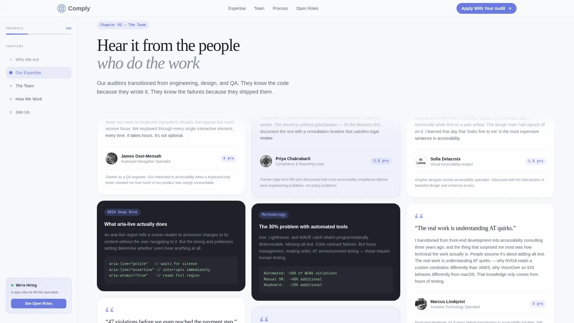 Accessibility Recruitment Landing Page Template