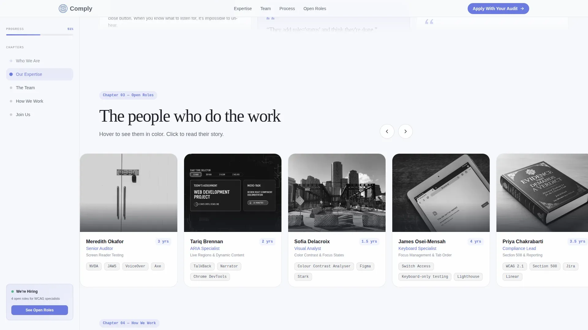 Accessibility Recruitment Landing Page Template