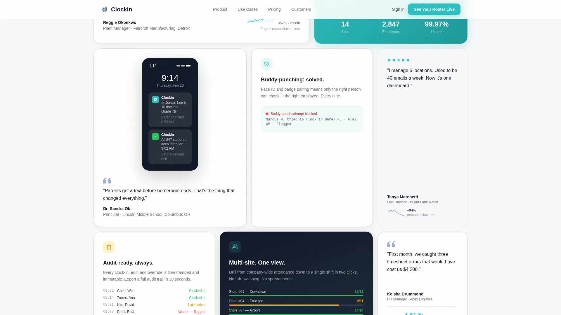 Time & Attendance Reviews Website Template
