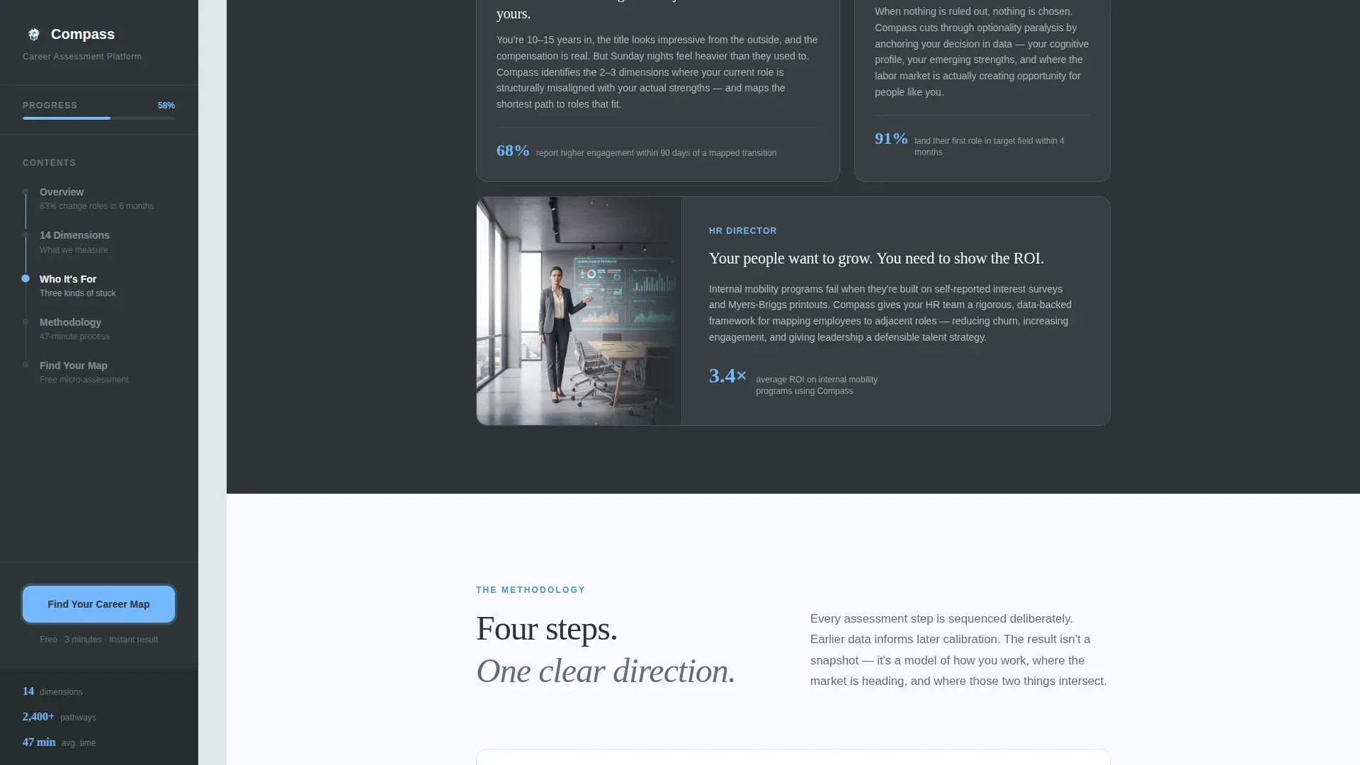 Career Assessment Landing Page Template